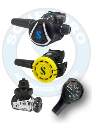 Scubapro Regulator Set: MK17 Evo (Din or Yoke)   C370   Octopus   Free SPG