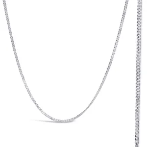 Solid White Gold Curb Chain