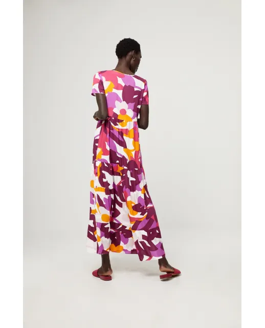 Surkana Dona Maxi Dress in Fuchsia