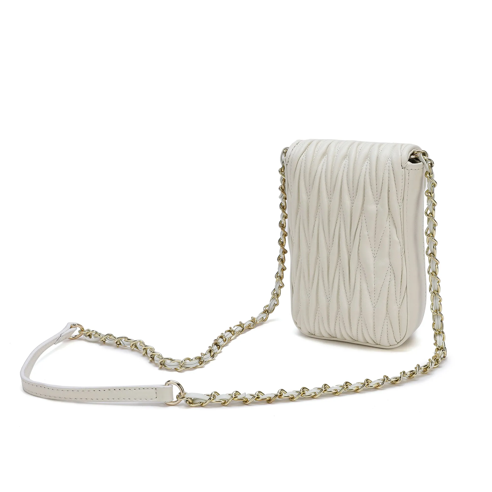 Tiffany & Fred Sheepskin Leather Phone Bag