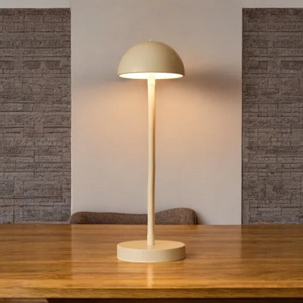 White Touch Dimmable Mushroom Table Lamp