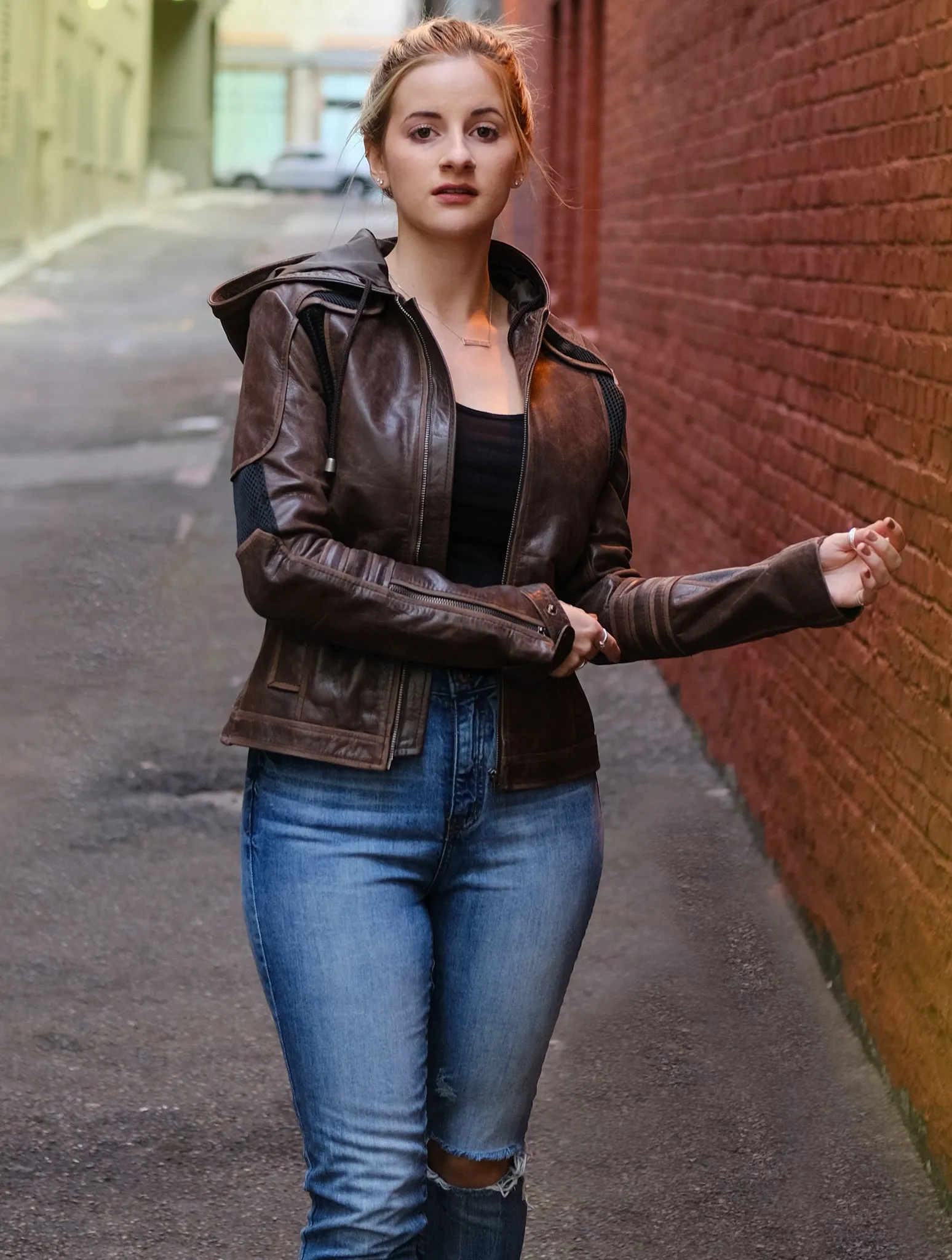 Womens Gavin Leather Jacket