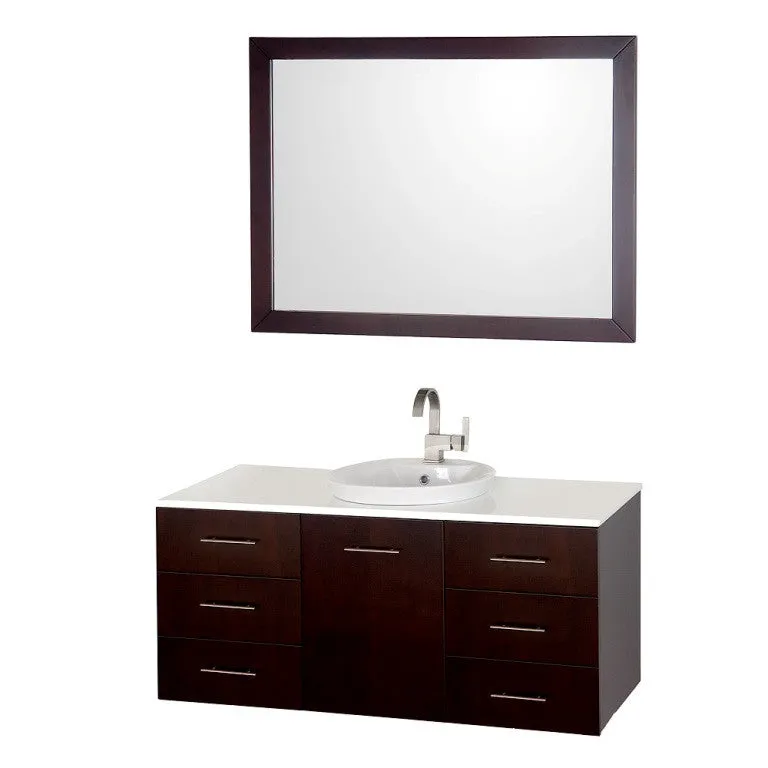 Wyndham Collection Arrano 48 Single Bathroom Vanity Set - Espresso